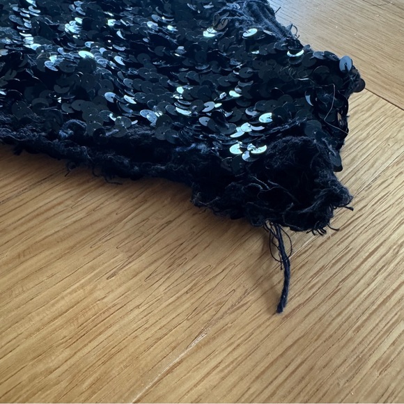 Sequin and Fringe Asymmetrical Bodysuit, UNIQUE! - Picture 5 of 9